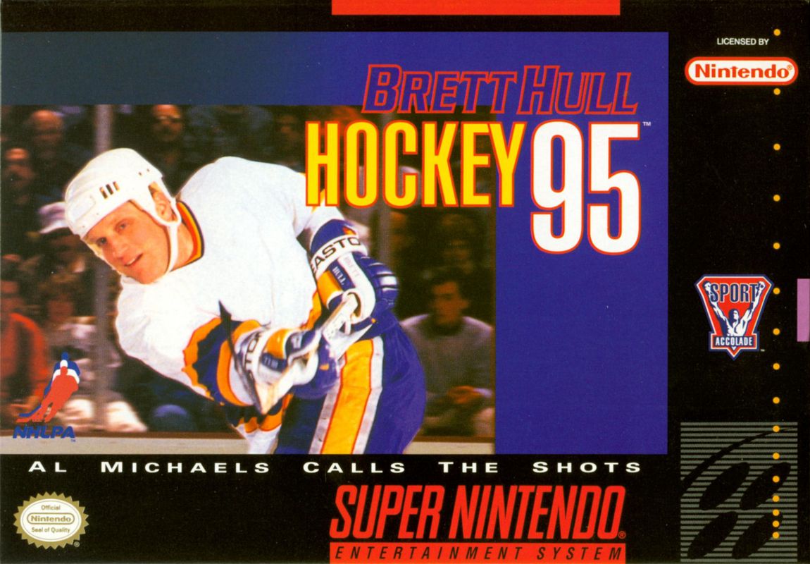 Brett Hull Hockey box art for Super Nintendo